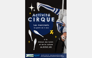 Inscriptions cours de cirque MLC Royat (63) - RENTREE 2026 -