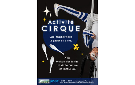 Inscriptions cours de cirque MLC Royat (63) - RENTREE 2026 -